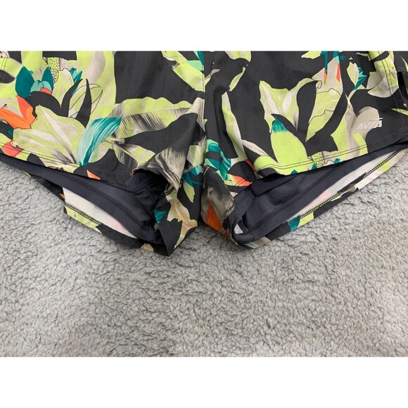 Avia Floral Active 2Fer Running Short Filament Waistband Moisture Wick Fabric - Picture 5 of 15